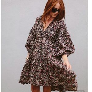 Dôen Grasse dress - black floral XS/S